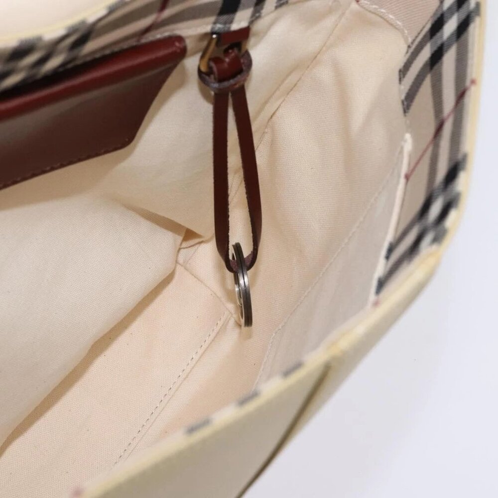 BURBERRY Shoulder Bag Canvas Beige Auth - Picture 12 of 16